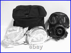 Rubber Gas Mask Respirator + Filters British S10 Twin Filter Version 2004 Size 2