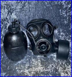 S10 Gas Mask GOOD CONDITION British Army 1989 Respirator Size 1 + Osprey Bottle