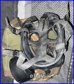 S10 Gas Mask GOOD CONDITION British Army Respirator Size 2 Fetish Rubber Cosplay