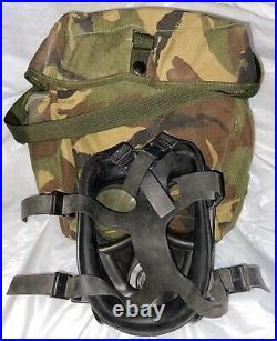 S10 Gas Mask Size 2 GOOD CONDITION British Army Respirator SAS Costume 1987