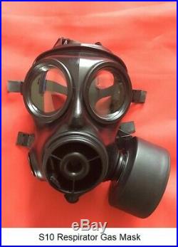 S10 Respirator Gas Mask Size 1 Date of mask 2009 with New filter 2036 & New Bag
