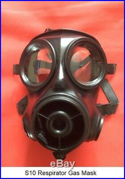 S10 Respirator Gas Mask Size 2 Date of mask 2007 with New filter 2036 & New Bag