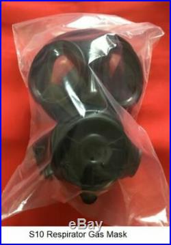 S10 Respirator Gas Mask Size 4 Date of mask 2008 with New filter 2036 & New 1Bag
