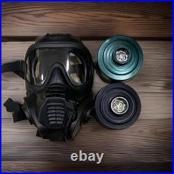 SCOTT GSR/FFR GAS MASK, SIZE 3, BLACK with filter read description