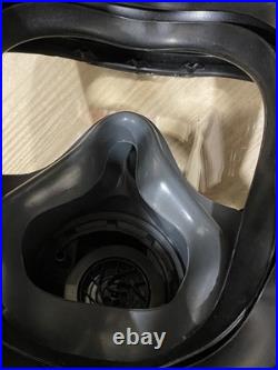 SCOTT GSR/FFR GAS MASK, SIZE 3, BLACK with filter read description
