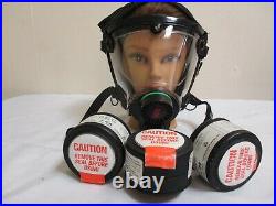 SCOTT-O-VISTA- NEVER USE-Complete-Full Face Gas Mask/Respirator, With 3-Filters