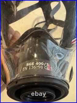 SGE 400/3 BB Gas Mask / 40mm NATO Respirator -CBRN & NBC Protection Size Small