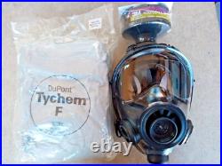 SGE 400/3 Gas Mask w DuPont Tychem Type F Suit XLG & Mestel 40mm Filter Exp 2030