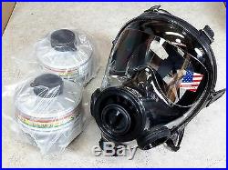 SGE 400/3 Gas Mask with2x Hi-End 40mm NATO NBC/CBRN Filters Premium Protection NEW