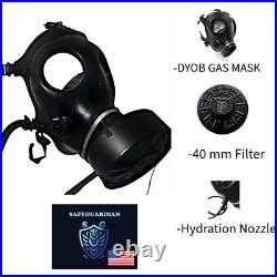 SafeGuardian 4 GAS MASK Israeli with 4 Premium 40mm FILTER Face Respirator NEW