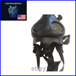 SafeGuardian 4 GAS MASK Israeli with 4 Premium 40mm FILTER Face Respirator NEW