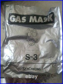 San Cheong S-3 Gas Mask (made in Korea) Large