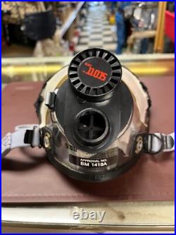 Scott 802240-01 Safety Full Face Gas Respirator Mask With Head Harness Black