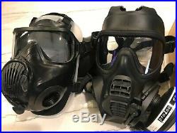 Scott FRR CBRN full face Gas mask Respirator 2 filters 2030- BEAT AVON 40mm MED