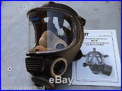 Scott M120 CBRN 40mm NATO NBC Gas Mask, Size MEDIUM/LARGE #013013 Brand New