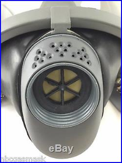 Scott/SEA Domestic Preparedness FP Gas Mask & Voice Amp + New 5/2023 NBC Filter
