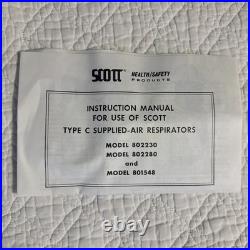 Scott Type C Supplied Air Respirator Emergency Stock Riot Gas Mask
