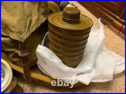 ShMS Black Gas Mask Soviet Cold War Respirator Size? 2 Military Collectible