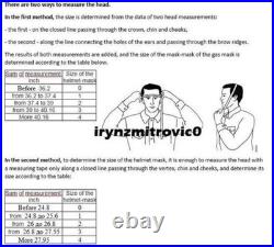 ShMS Black Gas Mask Soviet Cold War Respirator Size? 2 Military Collectible