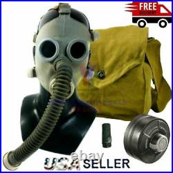 Soviet RUSSIAN GAS MASK Child Kids Youth Size XL Respirator 40mm Filter Bag Hose