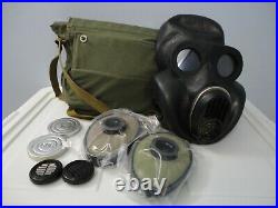 Soviet Russia USSR PBF Gas Mask Respirator Complete Kit Black Size 2