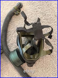 Surplus M42 Gas Mask Chemical Respirator With CVC hose And Display Filter M/L