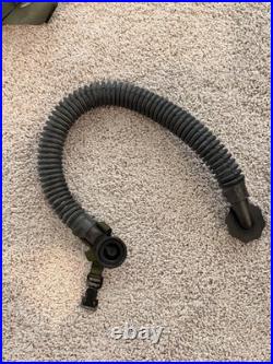 Surplus M42 Gas Mask Chemical Respirator With CVC hose And Display Filter M/L