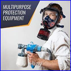 Survival & Tactical Full Face Gas Mask Respirator Heavy-Duty Anti-Fog Air F