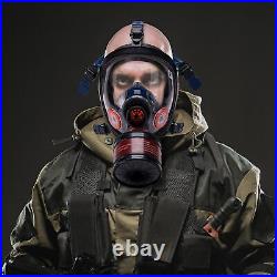 Survival & Tactical Full Face Gas Mask Respirator Heavy-Duty Anti-Fog Air F