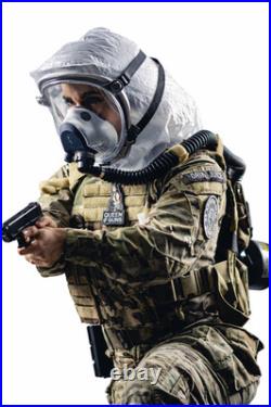 Tactical Full Face Gas Mask Kit PAPR Blower CBRN Protection 40mm NATO Filter