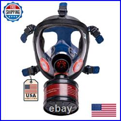 Tesoro Moda Survival Tactical Full Face Gas Mask Respirator Heavy-Duty
