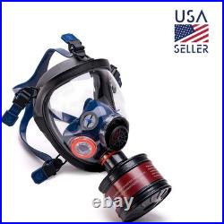 Tesoro Moda Survival Tactical Full Face Gas Mask Respirator Heavy-Duty