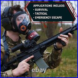 Tesoro ST-100X Full Face Respirator Mask survival & Tactical Gas Mask-c4