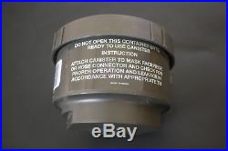Three U. S. C2A1 NATO NBC Canister Filters 40mm For M40 Or Any NATO Gas Mask