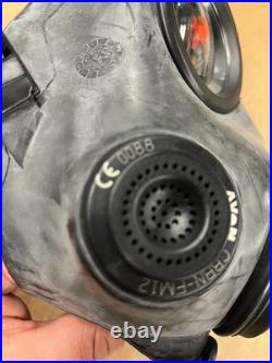 UNUSED Original British AVON FM12 RESPIRATOR GAS MASK SIZE 2