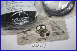 USGI M42 M45 Protective Mask size Medium with Filter Hose Hood & Bag NOS