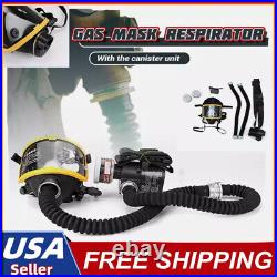 US Electric Constant Flow Supplied Air Fed Full Face Gas Mask Respirator System