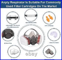US Full Face Gas Mask Painting Spraying Respirator withFilters 6800 Facepiece Set