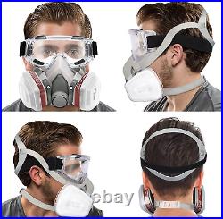 US Full Face Gas Mask Painting Spraying Respirator withFilters 6800 Facepiece Set