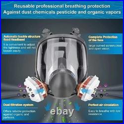 US Full Face Gas Mask Painting Spraying Respirator withFilters for 6800 Facepiece