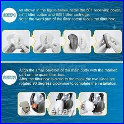 US Full Face Gas Mask Painting Spraying Respirator withFilters for 6800 Facepiece