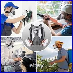 US Full Face Gas Mask Painting Spraying Respirator withFilters for 6800 Facepiece