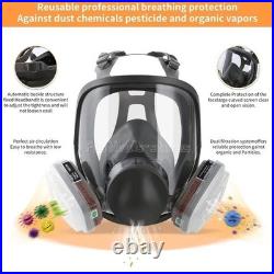 US Full Face Gas Mask Painting Spraying Respirator withFilters for 6800 Facepiece