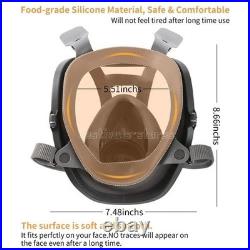 US Full Face Gas Mask Painting Spraying Respirator withFilters for 6800 Facepiece