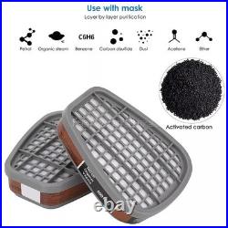 US Full Face Gas Mask Painting Spraying Respirator withFilters for 6800 Facepiece