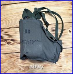 US M17 A2 Gas Mask MSA with Filter Canvas Bag Size Extra Small 1986 New Old Stock
