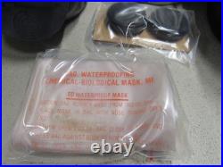 US M17 A2 Gas Mask MSA with Filter Canvas Bag Size Small 1984 Unused New Old Stock