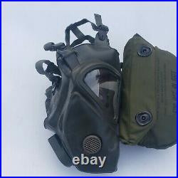 US Military Issue MSA Gas Mask Respirator Size M with Bag