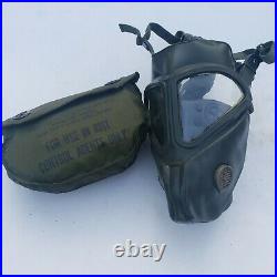 US Military Issue MSA Gas Mask Respirator Size M with Bag & clips
