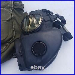 US Military Issue MSA Gas Mask Respirator Size S with Bag-broken button